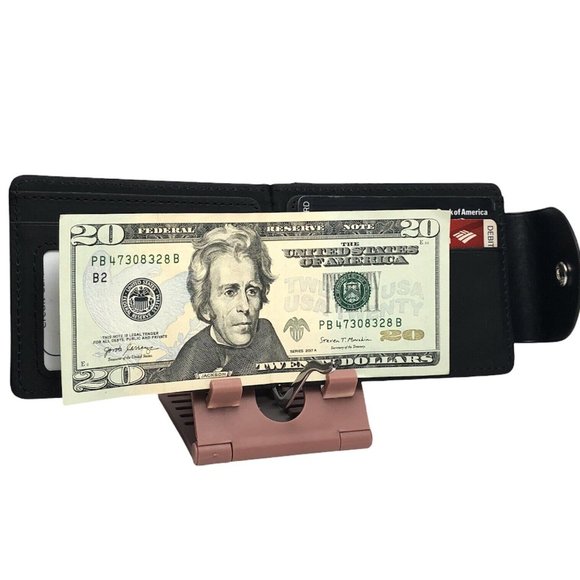 Men's Credit Card Holder Slim Money Clip Wallet - Picture 9 of 9